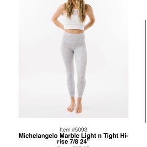 Michelangelo Marble Light n Tight Hi-rise 7/8 24"